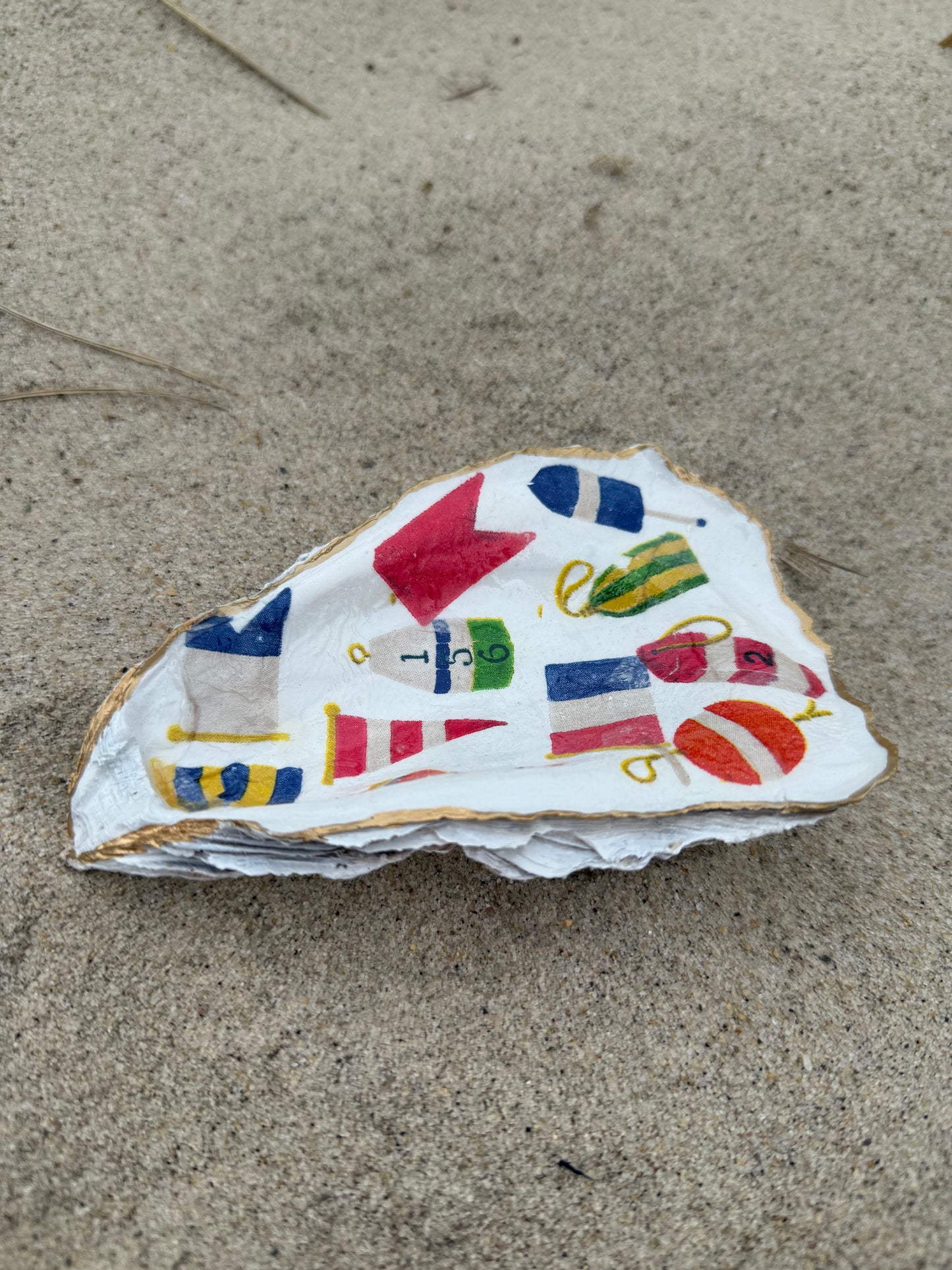 Nautical Flag and Lobster Pot Dish