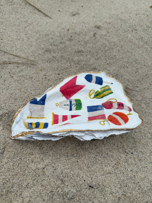Nautical Flag and Lobster Pot Dish