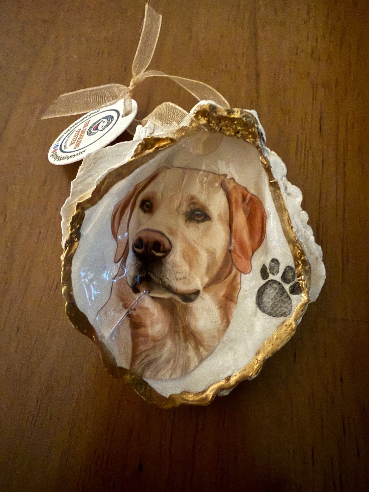 Loyal Yellow Lab Ornament