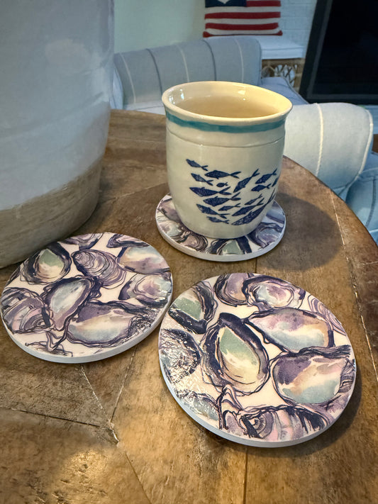 Shucks & Giggles Coasters - set of 4