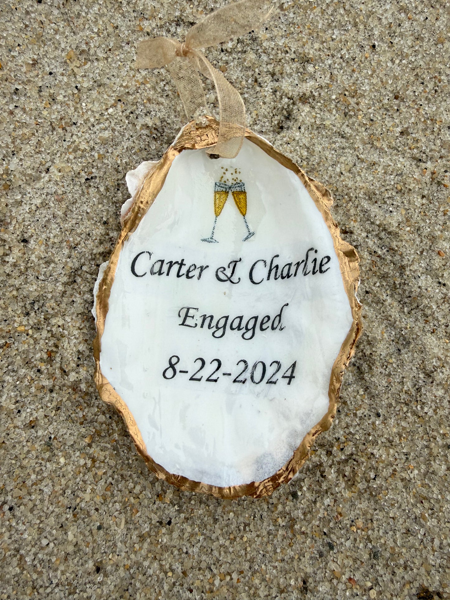 Custom Engagement Ornament