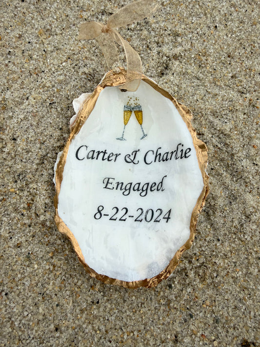 Custom Engagement Ornament
