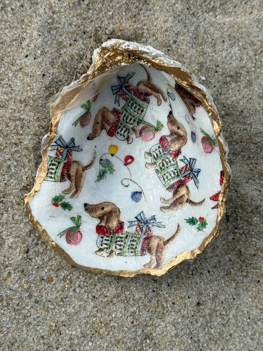Deck the Dachshund Ornament