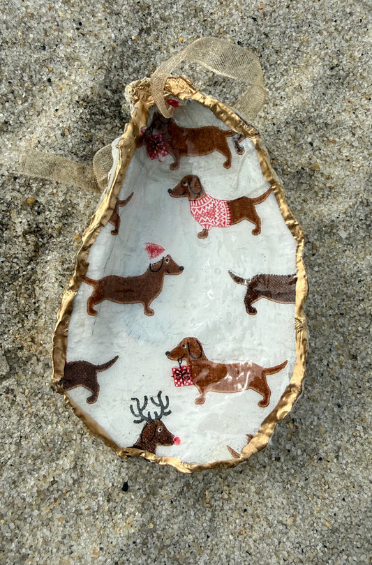 Dachshund All the Way Ornament