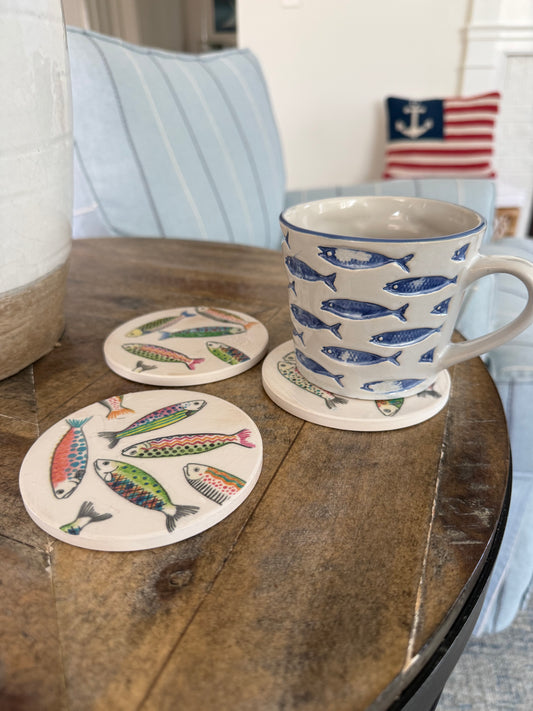 Fin & Fancy Coaster Set of 4